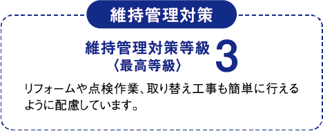 長期優良住宅仕様維持管理対策